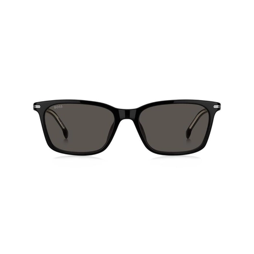 Óculos de Sol Hugo BOSS 1669/F/SK 807 56IR S Acetato Preto com lentes na cor Cinza