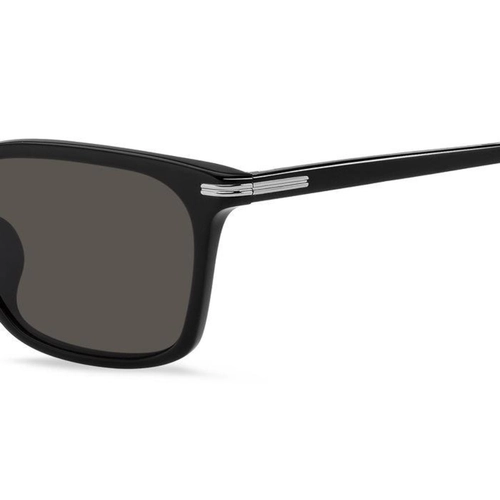 Óculos de Sol Hugo BOSS 1669/F/SK 807 56IR S Acetato Preto com lentes na cor Cinza