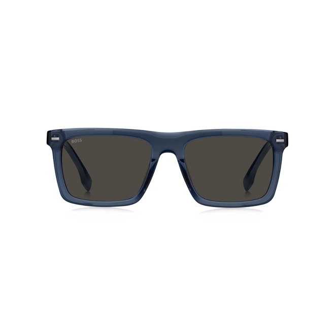 Óculos de Sol Hugo BOSS 1765/G/S PJP 55IR S Acetato Azul com lentes na cor Cinza 2