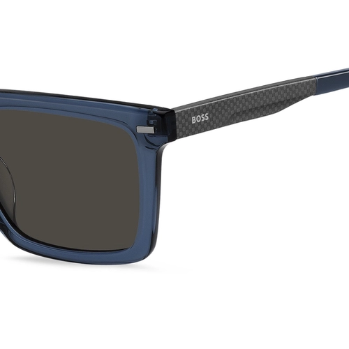 Óculos de Sol Hugo BOSS 1765/G/S PJP 55IR S Acetato Azul com lentes na cor Cinza
