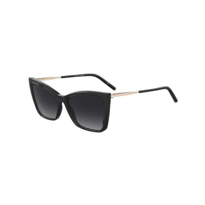 Óculos de Sol Carolina Herrera HER 0180/S 2M2 579O S Acetato Preto com lentes na cor Cinza Degradê 1