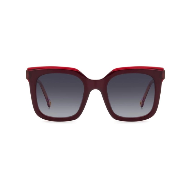 Óculos de Sol Carolina Herrera HER 0249/G/S 0T5 519O S Acetato Vermelho com lentes na cor Cinza Degradê 2