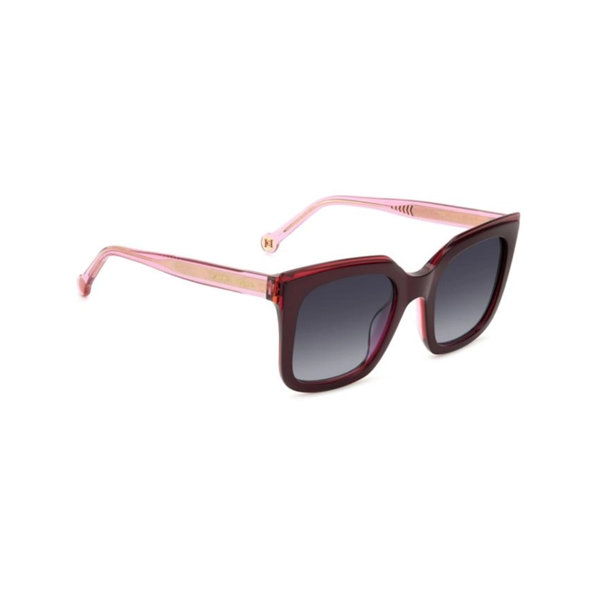Óculos de Sol Carolina Herrera HER 0249/G/S 0T5 519O S Acetato Vermelho com lentes na cor Cinza Degradê 3