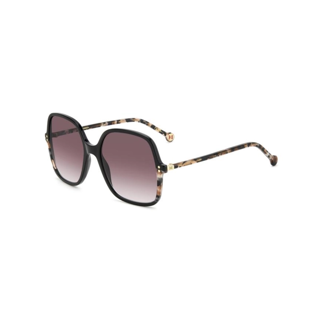 Óculos de Sol Carolina Herrera HER 0244/S WR7 563X S Acetato Preto Mesclado com lentes na cor Bordô Degradê 1