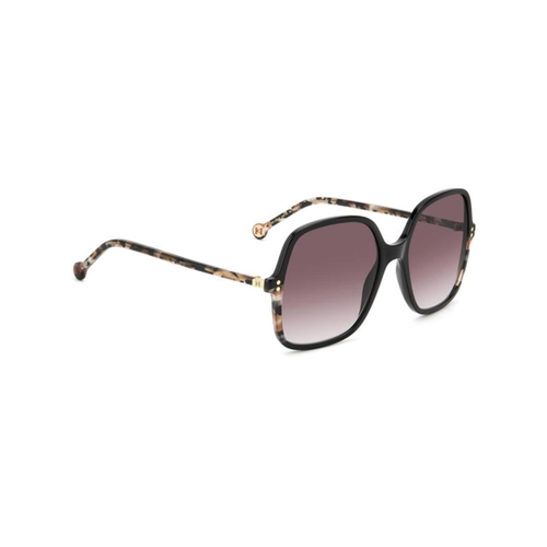 Óculos de Sol Carolina Herrera HER 0244/S WR7 563X S Acetato Preto Mesclado com lentes na cor Bordô Degradê