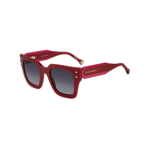 Óculos de Sol Carolina Herrera HER 0255/S C9A 519O S Acetato Vermelho com lentes na cor Cinza Degradê