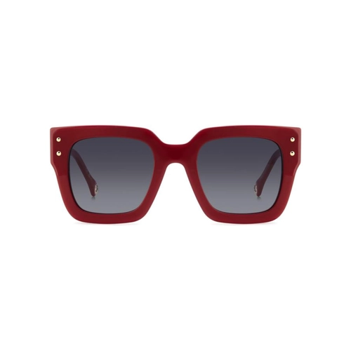 Óculos de Sol Carolina Herrera HER 0255/S C9A 519O S Acetato Vermelho com lentes na cor Cinza Degradê