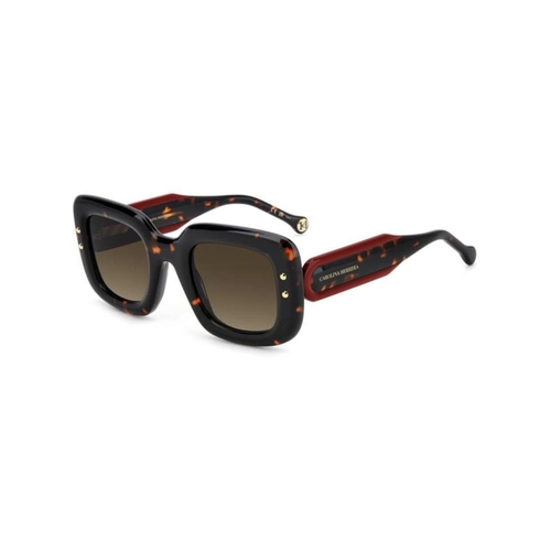 Óculos de Sol Caroline Herrera HER 0313/S 086 49HA S Acetato Preto Mesclado com lentes na cor Marrom Degradê