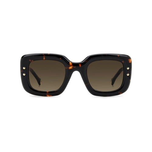 Óculos de Sol Caroline Herrera HER 0313/S 086 49HA S Acetato Preto Mesclado com lentes na cor Marrom Degradê