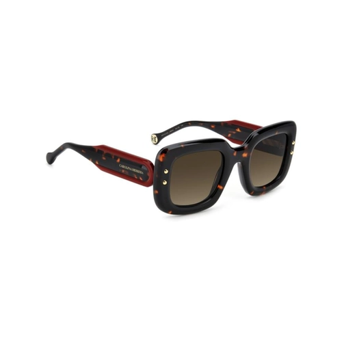 Óculos de Sol Caroline Herrera HER 0313/S 086 49HA S Acetato Preto Mesclado com lentes na cor Marrom Degradê