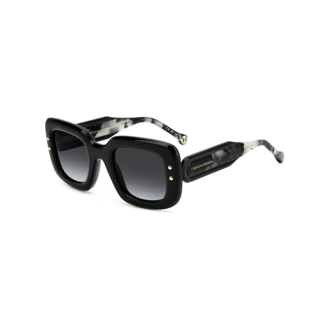Óculos de Sol Carolina Herrera HER 0313/S 807 499O S Acetato Preto com lentes na cor Cinza Degradê 1