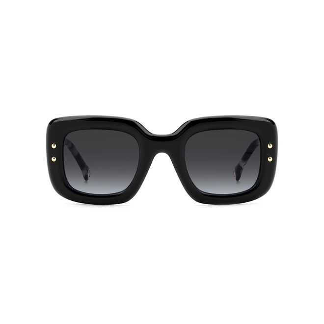 Óculos de Sol Carolina Herrera HER 0313/S 807 499O S Acetato Preto com lentes na cor Cinza Degradê 2