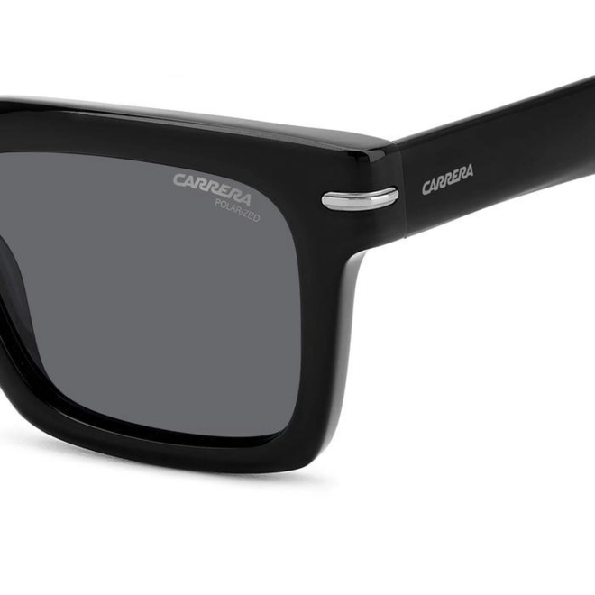 Óculos de Sol CARRERA 316/S 807 52M9 S Acetato Preto com lentes na cor Cinza Escuro Polarizado 4