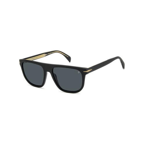 Óculos de Sol David Beckham DB 7111/S I46 56IR S Acetato Preto Fosco com lentes na cor Cinza
