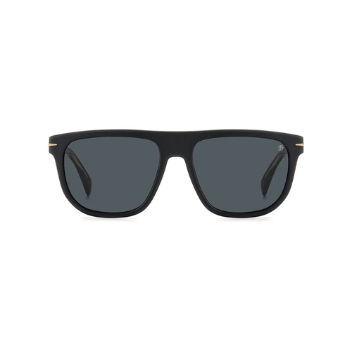 Óculos de Sol David Beckham DB 7111/S I46 56IR S Acetato Preto Fosco com lentes na cor Cinza