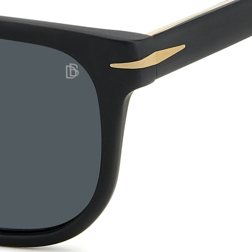 Óculos de Sol David Beckham DB 7111/S I46 56IR S Acetato Preto Fosco com lentes na cor Cinza