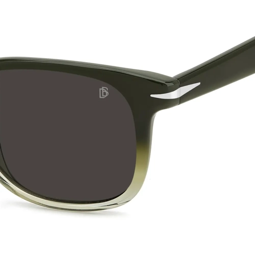 Óculos de Sol David Beckham DB 1177/S M5Z 53IR S Acetato Verde Degradê com lentes na cor Cinza