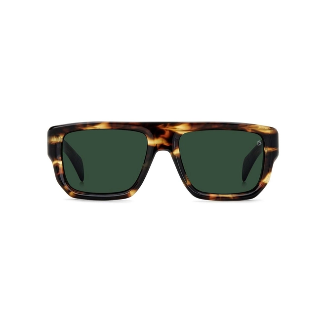 Óculos de Sol David Beckham DB 7132/S WR9 56QT S Acetato Marrom Mesclado com lentes na cor Verde 2