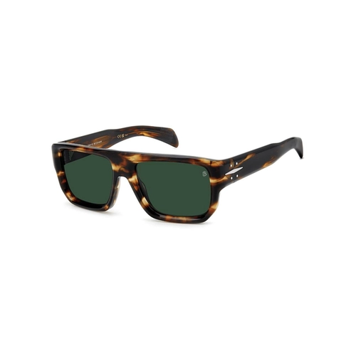 Óculos de Sol David Beckham DB 7132/S WR9 56QT S Acetato Marrom Mesclado com lentes na cor Verde