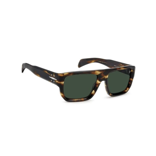 Óculos de Sol David Beckham DB 7132/S WR9 56QT S Acetato Marrom Mesclado com lentes na cor Verde