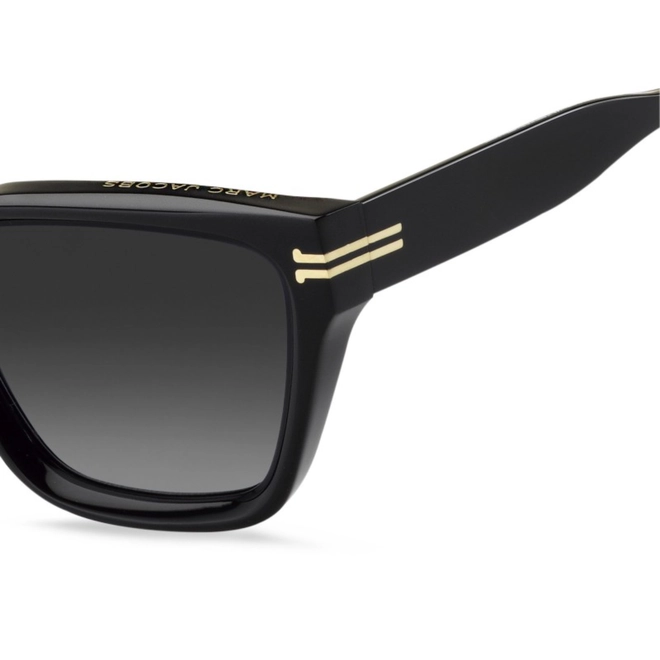 Óculos de Sol Marc Jacobs MJ 1002/S 807 5590 S Acetato Preto com lentes na cor Cinza Degradê 3