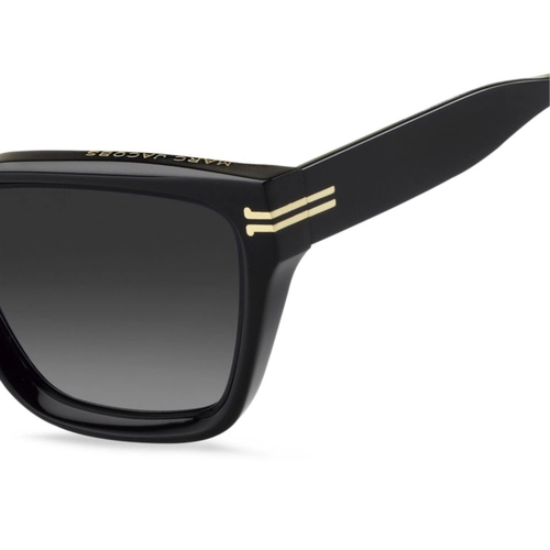 Óculos de Sol Marc Jacobs MJ 1002/S 807 5590 S Acetato Preto com lentes na cor Cinza Degradê