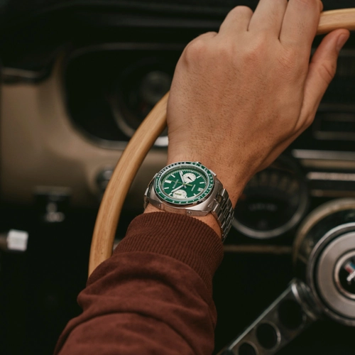 Relógio Bulova Racer Cronógrafo Masculino - 98B468 Verde