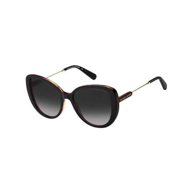 Óculos de Sol Marc Jacobs MARC 578/S 807 5690 S Acetato Preto com lentes na cor Cinza Degradê 1