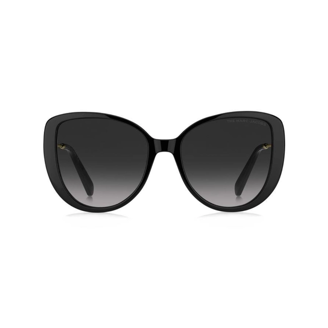 Óculos de Sol Marc Jacobs MARC 578/S 807 5690 S Acetato Preto com lentes na cor Cinza Degradê 2