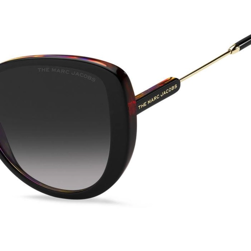 Óculos de Sol Marc Jacobs MARC 578/S 807 5690 S Acetato Preto com lentes na cor Cinza Degradê