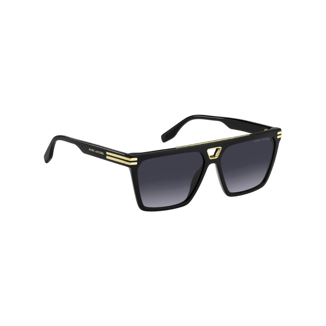 Óculos de Sol Marc Jacobs MARC 717/S 807 589O S Acetato Preto com lentes na cor Cinza Degradê 3