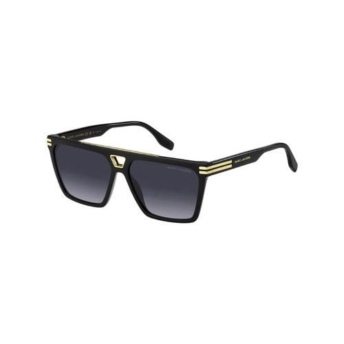 Óculos de Sol Marc Jacobs MARC 717/S 807 589O S Acetato Preto com lentes na cor Cinza Degradê