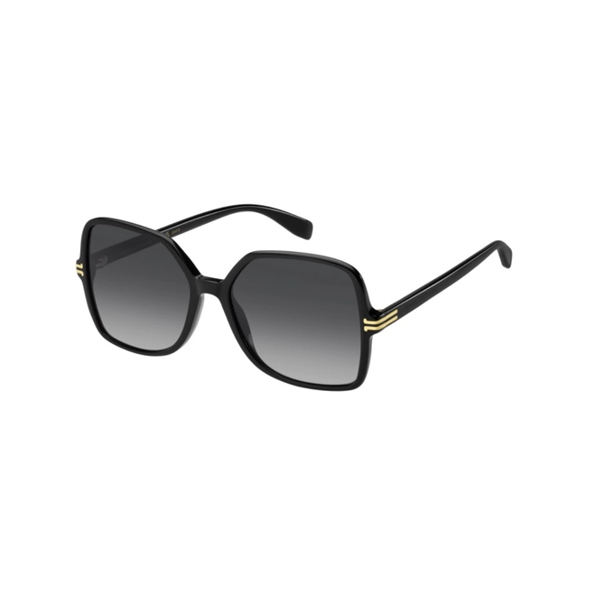 Óculos de Sol Marc Jacobs MJ 1105/S 807 579O S Acetato Preto com lentes na cor Cinza Degradê 1