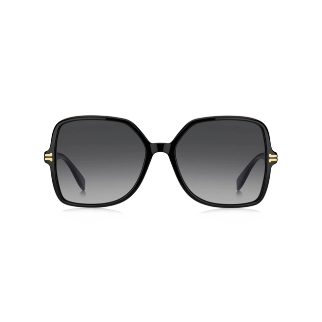 Óculos de Sol Marc Jacobs MJ 1105/S 807 579O S Acetato Preto com lentes na cor Cinza Degradê 2