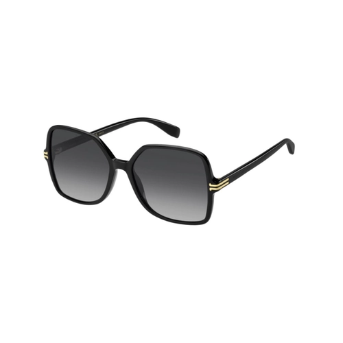 Óculos de Sol Marc Jacobs MJ 1105/S 807 579O S Acetato Preto com lentes na cor Cinza Degradê