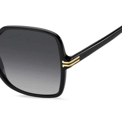 Óculos de Sol Marc Jacobs MJ 1105/S 807 579O S Acetato Preto com lentes na cor Cinza Degradê