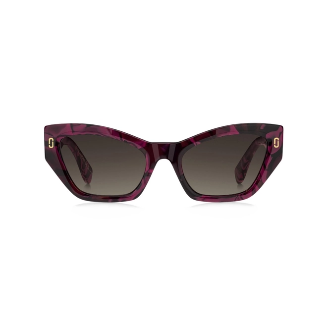 Óculos de Sol Marc Jacobs MJ 1117/S I34 54HA S Acetato Roxo Mesclado com lentes na cor Marrom Degradê 2