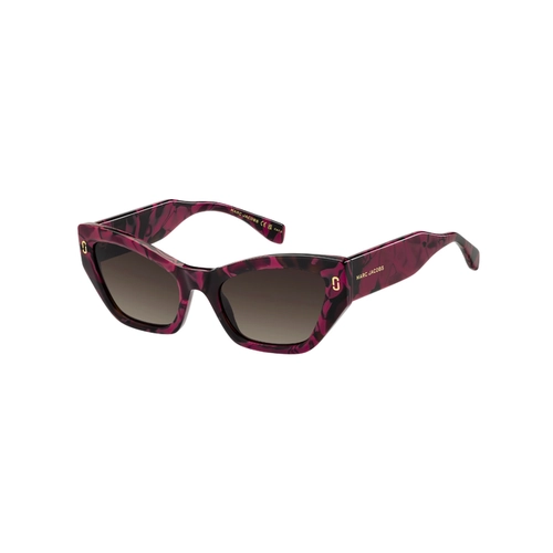 Óculos de Sol Marc Jacobs MJ 1117/S I34 54HA S Acetato Roxo Mesclado com lentes na cor Marrom Degradê
