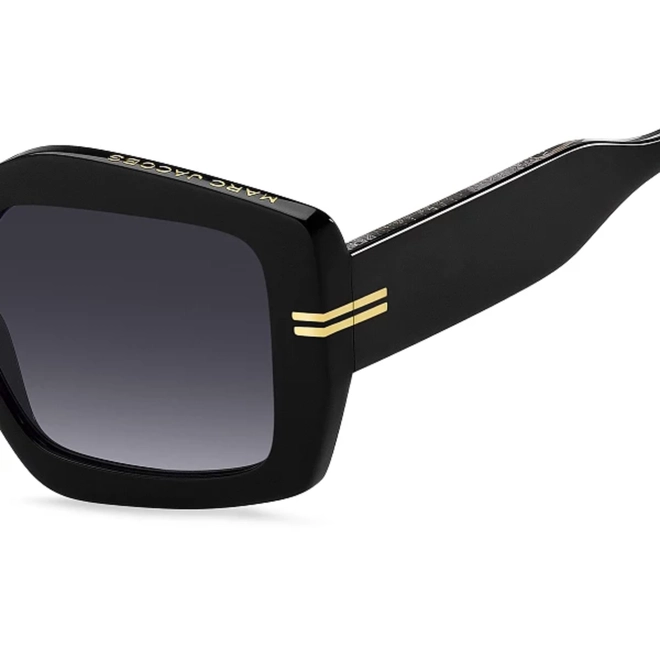 Óculos de Sol Marc Jacobs MJ 1109/S 807 539O S Acetato Preto com lentes na cor Cinza Degradê 4