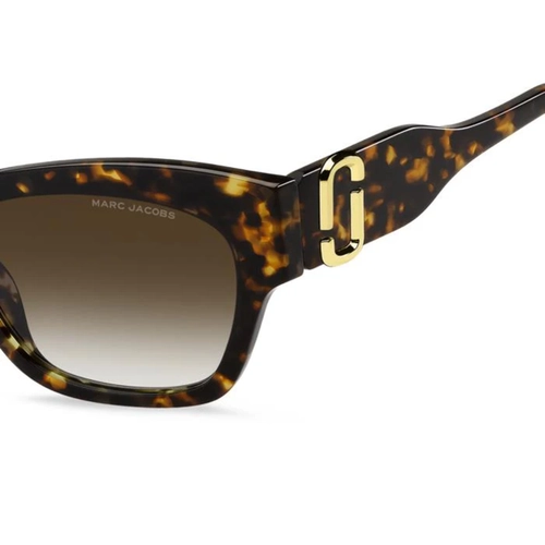 Óculos de Sol Marc Jacobs MARC 762/S 086 54HA S Acetato Marrom Mesclado com lentes na cor Marrom Degradê