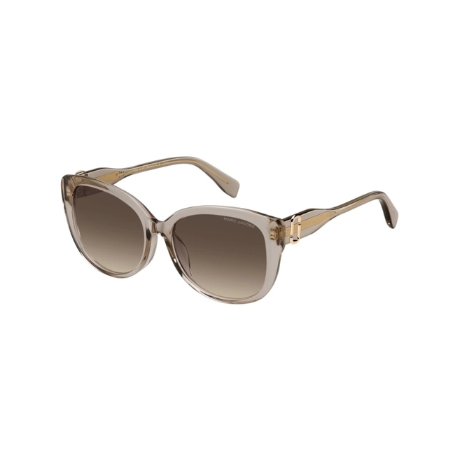 Óculos de Sol Marc Jacobs MARC 791/F/S FWM 57HA S Acetato Nude Transparente com lentes na cor Marrom Degradê 1