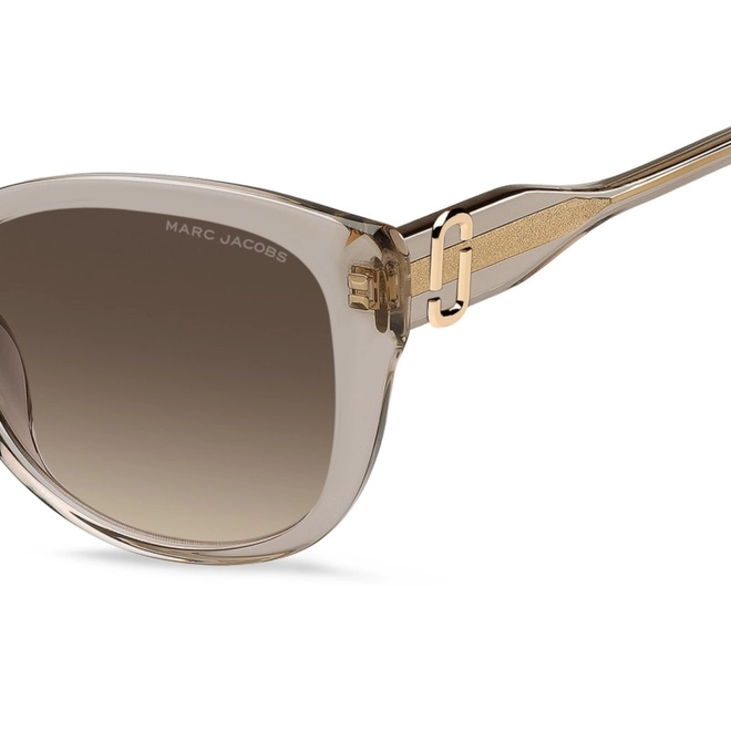 Óculos de Sol Marc Jacobs MARC 791/F/S FWM 57HA S Acetato Nude Transparente com lentes na cor Marrom Degradê 4