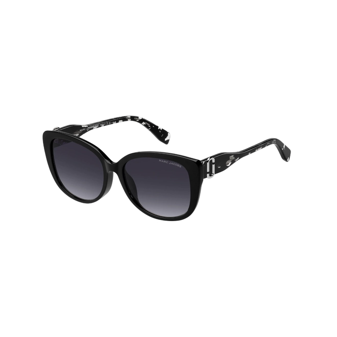 Óculos de Sol Marc Jacobs MARC 791/F/S WR7 579O S Acetato Preto com lentes na cor Cinza Degradê 1