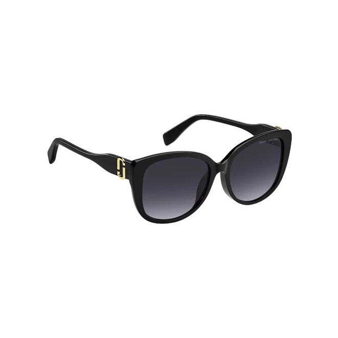 Óculos de Sol Marc Jacobs MARC 797/S 807 5790 S Acetato Preto com lentes na cor Cinza 3