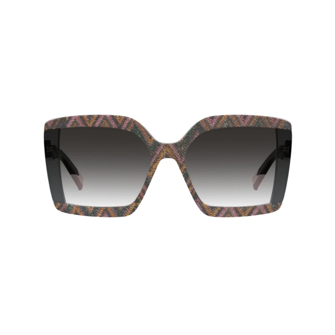 Óculos de Sol Missoni MIS 0186/S RGK 629O S Acetato Cinza e Verde com lentes na cor Cinza Degradê 2