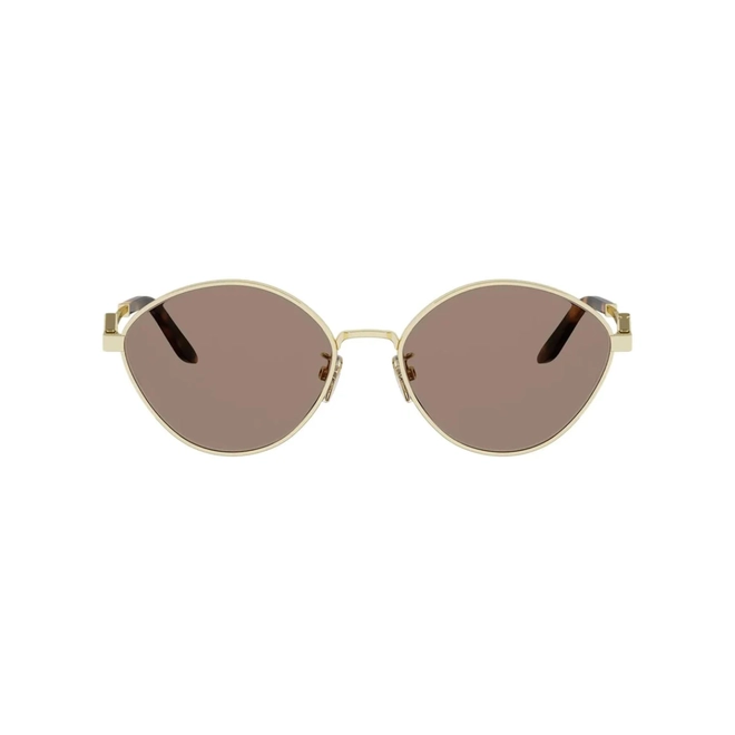 Óculos de Sol Fendi FE40217U_5530E Metal Dourado com lentes na cor Marrom 2
