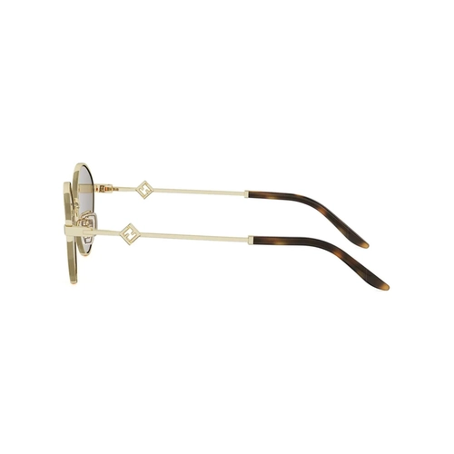 Óculos de Sol Fendi FE40217U_5530E Metal Dourado com lentes na cor Marrom