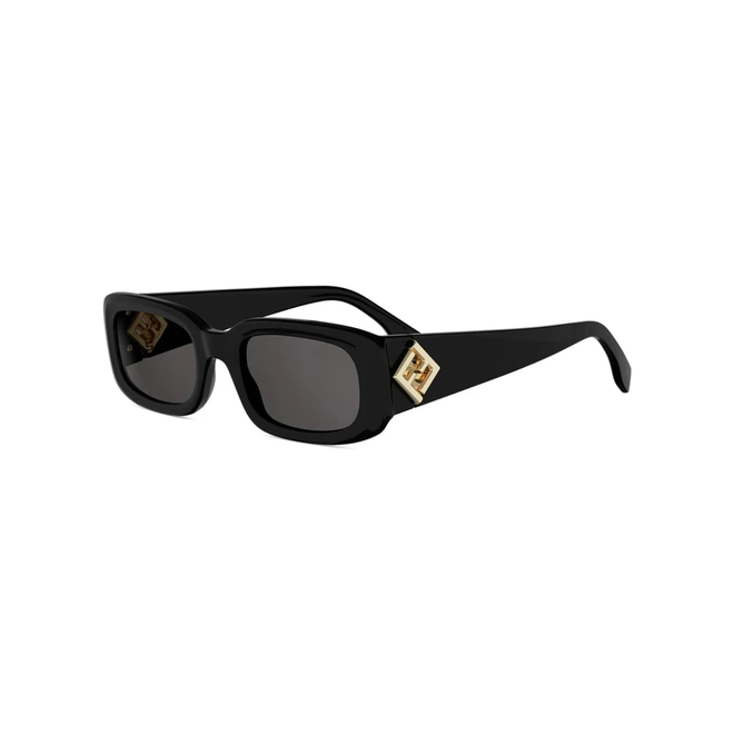 Óculos de Sol Fendi FE40222I_5201A Acetato Preto com lentes na cor Cinza 1