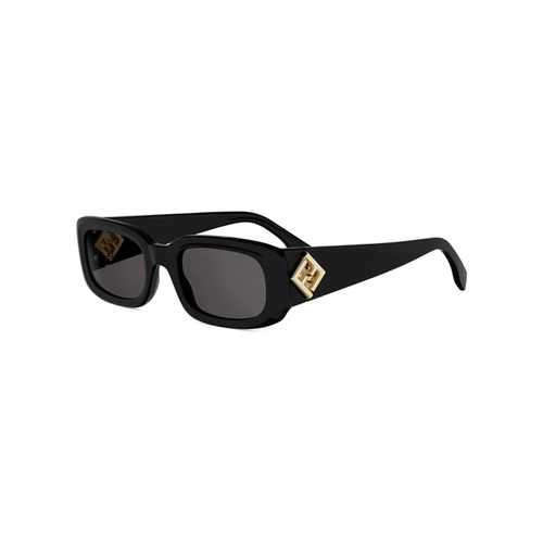 Óculos de Sol Fendi FE40222I_5201A Acetato Preto com lentes na cor Cinza