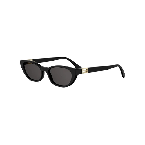 Óculos de Sol Fendi FE40224I_5401A Acetato Preto com lentes na cor Fumê